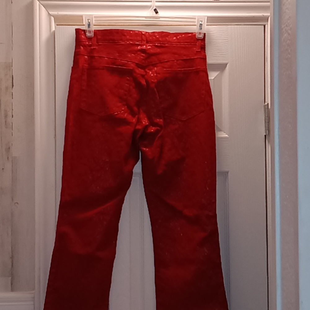 RVT Red Boot Cut Pants - Picture 3 of 5